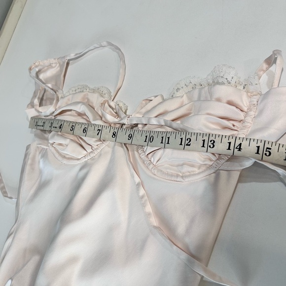 Babyboo Chic Cream Slip Dress with Slit - Picture 11 of 16